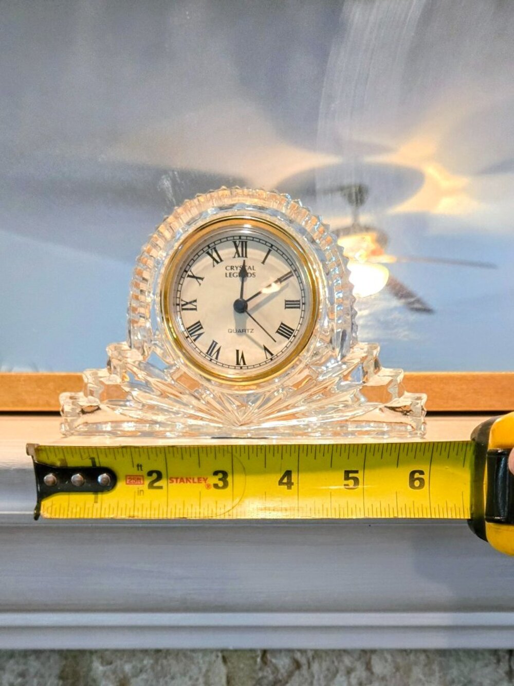 Lead crystal clock - Picture 2 of 3